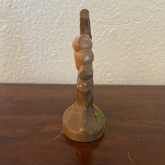 Vintage Hard Plastic Owl Figurine 3 Owls in Tree Hong Kong MCM - Picture 5 of 10